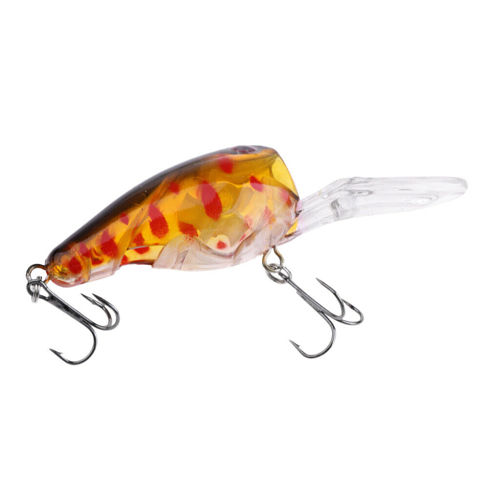 5pcs/set Fishing Lures Plastic Hard Baitt Crankbait with Treble Hook 5#