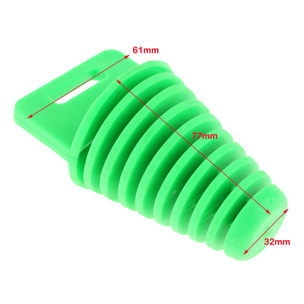 Exhaust Pipe Muffler Wash Plug Bung Cleaner Motorbike ATV Dirt Bike Blue