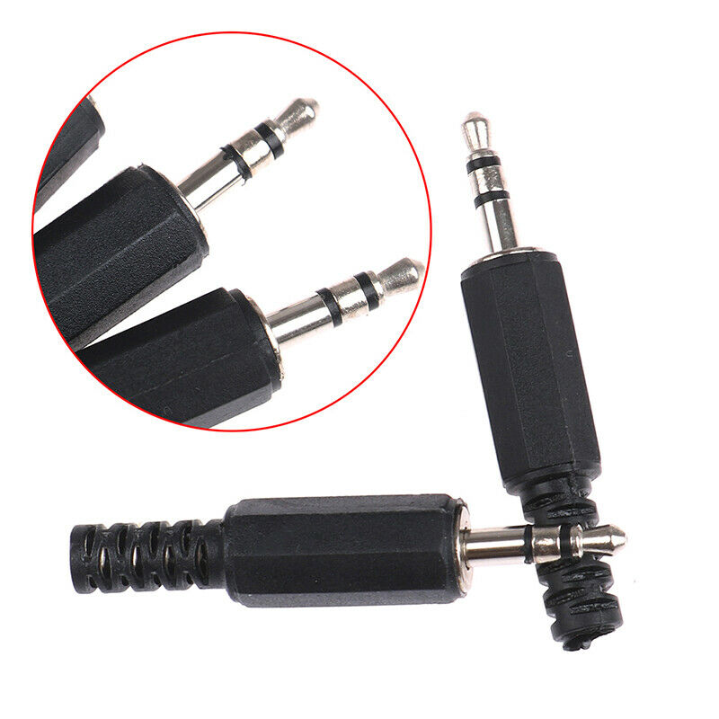 3.5mm 3 Pole Audio Jack Plug Headphone Male Connector Mono Stereo Diy Sol.l8