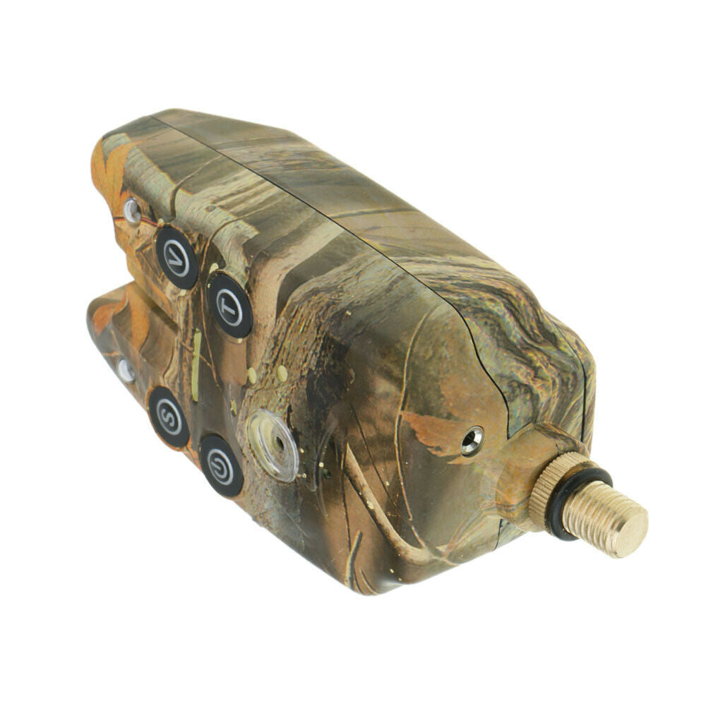 Fishing Bite Alarm Indicator Sound Light Alert Fishing Rod Holder Camouflage