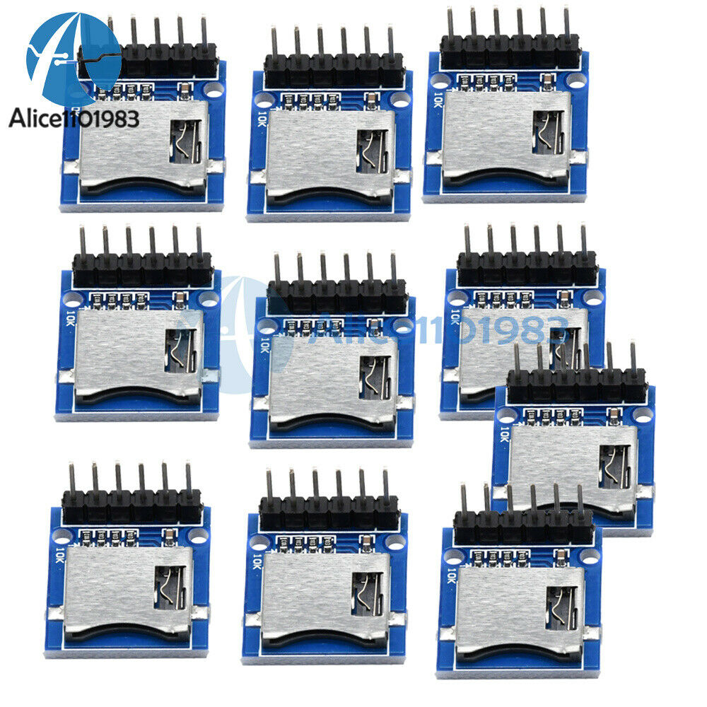 10PCS TF Micro SD Card Module Mini SD Card Module Memory Module Arduino ARM AVR