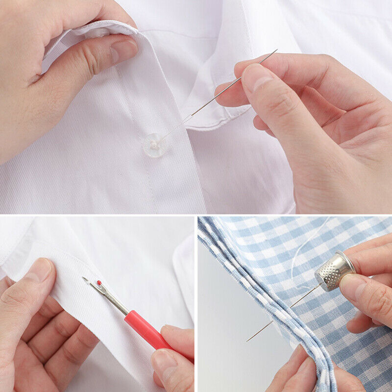 27pcs/set Sewing Box Travel Sewing Kit Needle Thread Tape Scissor Storage.l8