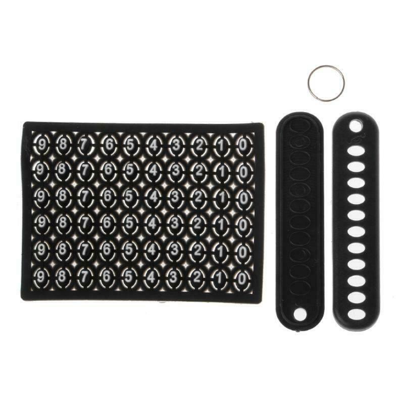 Personalized Custom Anti-lost Phone Number Plate Pendant Car Keychain Jewelry