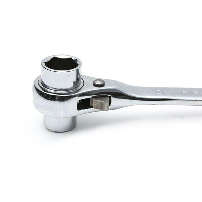 19-22 Ratcheting Wrench Ratchet Handle Socket Steel Spanner Tool for Car Home