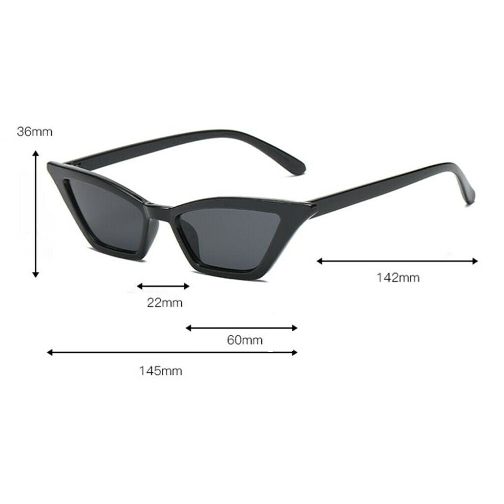 Set of 2 Women Cat Eye Sunglasses Classic Shades Eyewear UV400 for 2 Colors