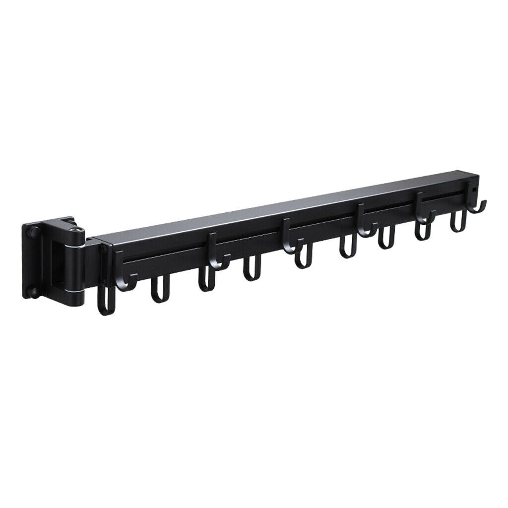 Retractable Folding Wall Mounted Clothes Drying Hanger Rack Garment Rack Bar