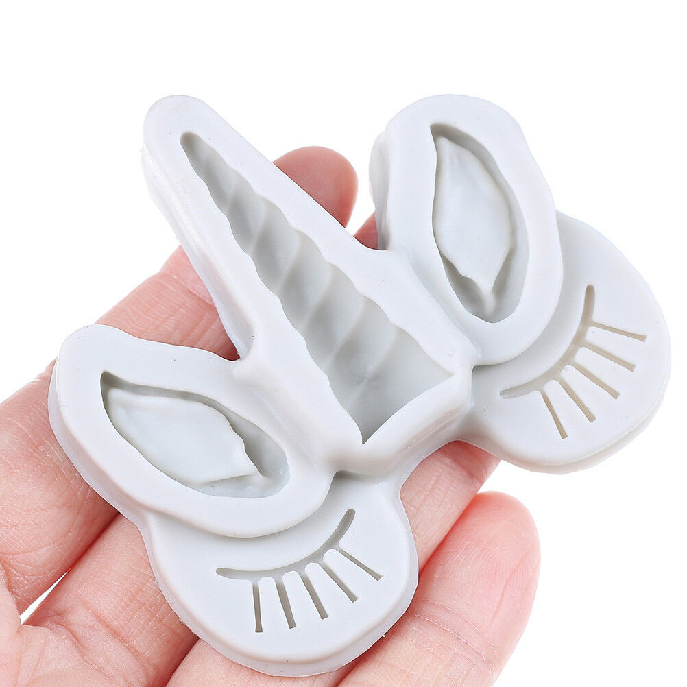 Horse Horn Silicone Cake Decorating Mold Fondant Mold Chocolate Baking Mo.l8