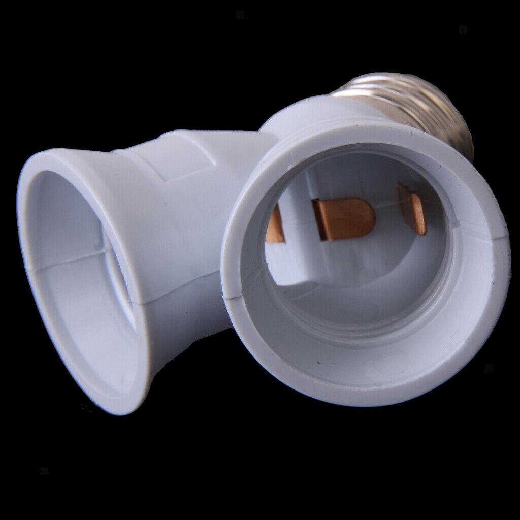 5Pieces 220-230V E27 To 2x E27 Adapter Enlarger Lamp Y Shaped
