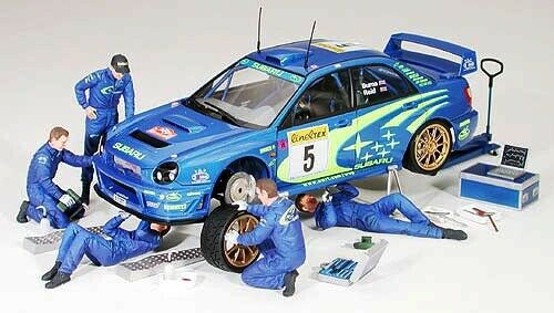 24266 Tamiya Rally Mechanics & Equipment Set 1/24th Plastic Kit Car