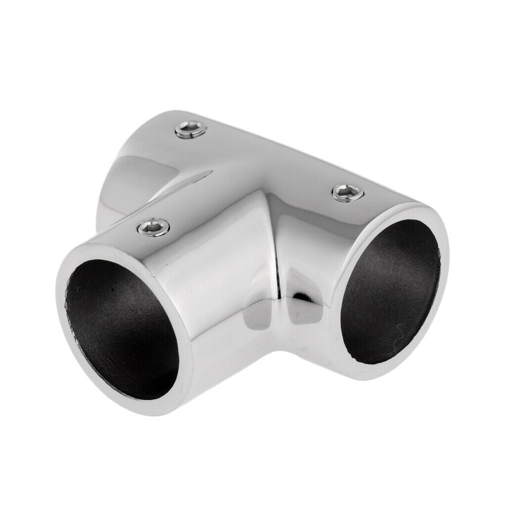 Solid Boat Hand Rail Fittings 90 Degree Marine 316 Stainless Steel Tee 25mm