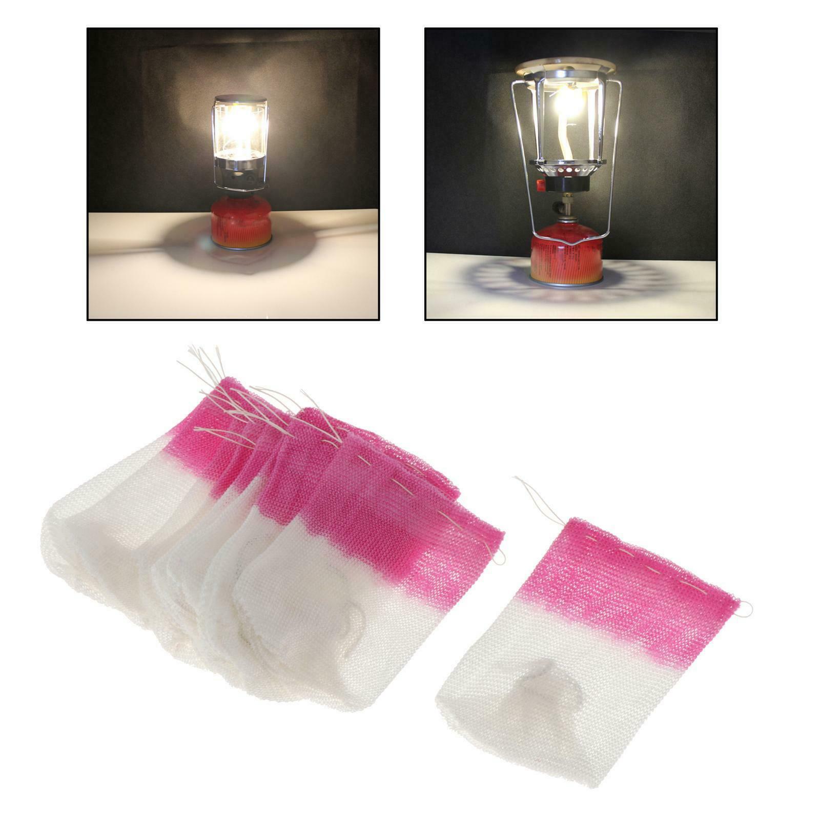10 Pieces Lantern Mantles Camping Home Gas Stove Outdoor Lamp 10x8cm Cover