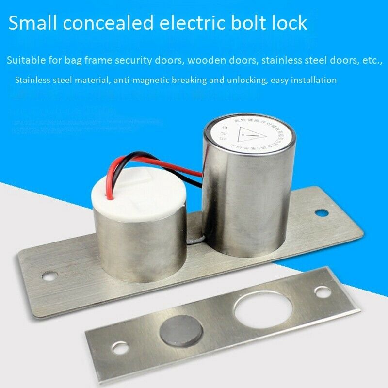 Stainless Steel Mini Electric Bolt Lock DC 12V Solenoid Electric Door Lock EasY6