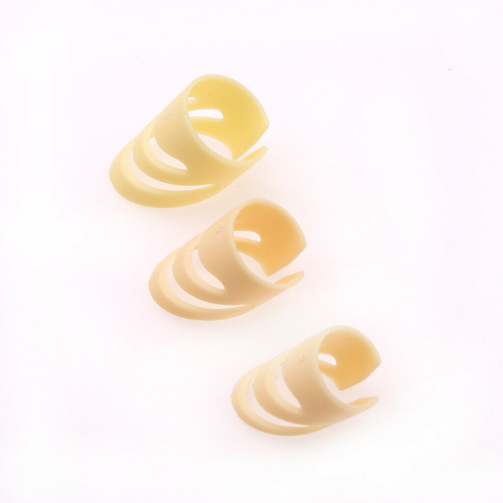 Plastic Acoustic Guitar Finger Nail Thumb Picks Finger style Set Beige