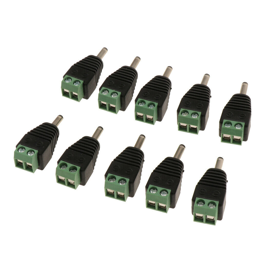 10 Pieces DC Power  Male Plug   Connector, 3.5x1.3mm Male Connection
