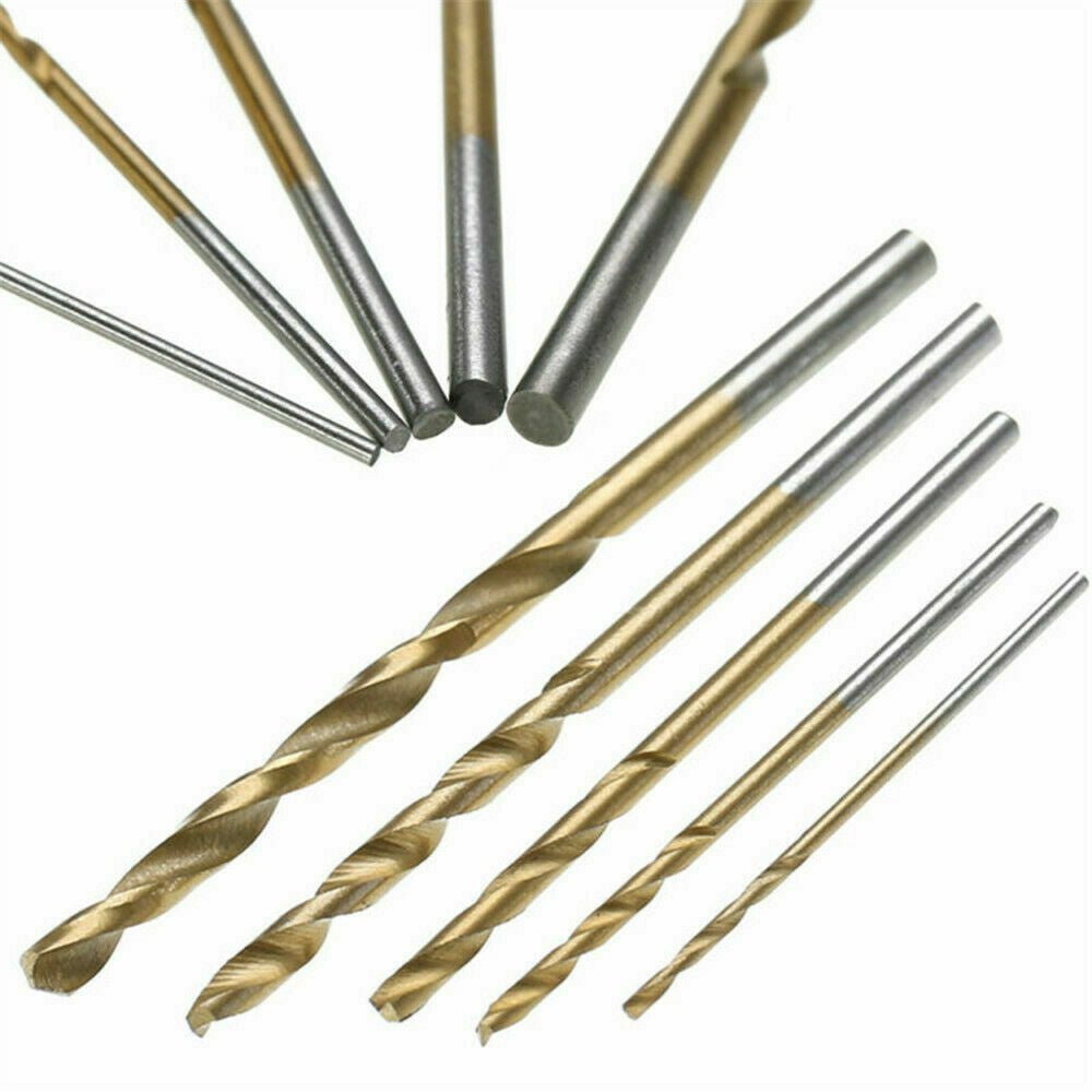 50Pc/Set Titanium Coated HSS High Speed Steel Drill Bit Set Tool 1/1.5/2/2.5/3mm
