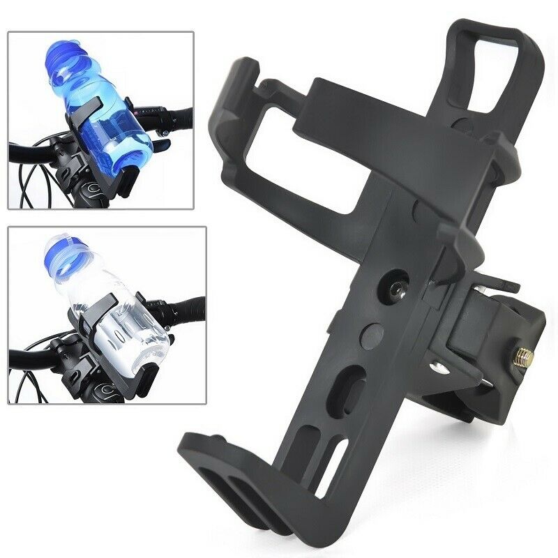 Quick Release Clamp MTB Bicycle Plastic Water Bottle Holder Cage Black