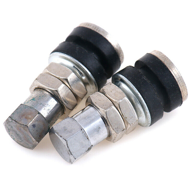 1Pair Chrome Metal Valve Stems Bolt In TR161 Metal Rod Tuner wheel tire C.l8