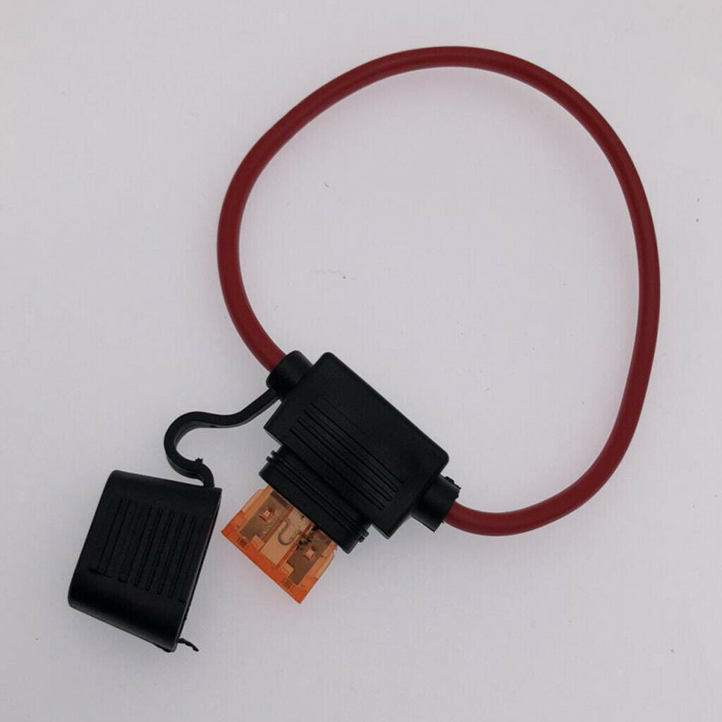 10 Packs Car Bike Mini Blade Standard DC 12V 40A Inline Blade Fuse Holders