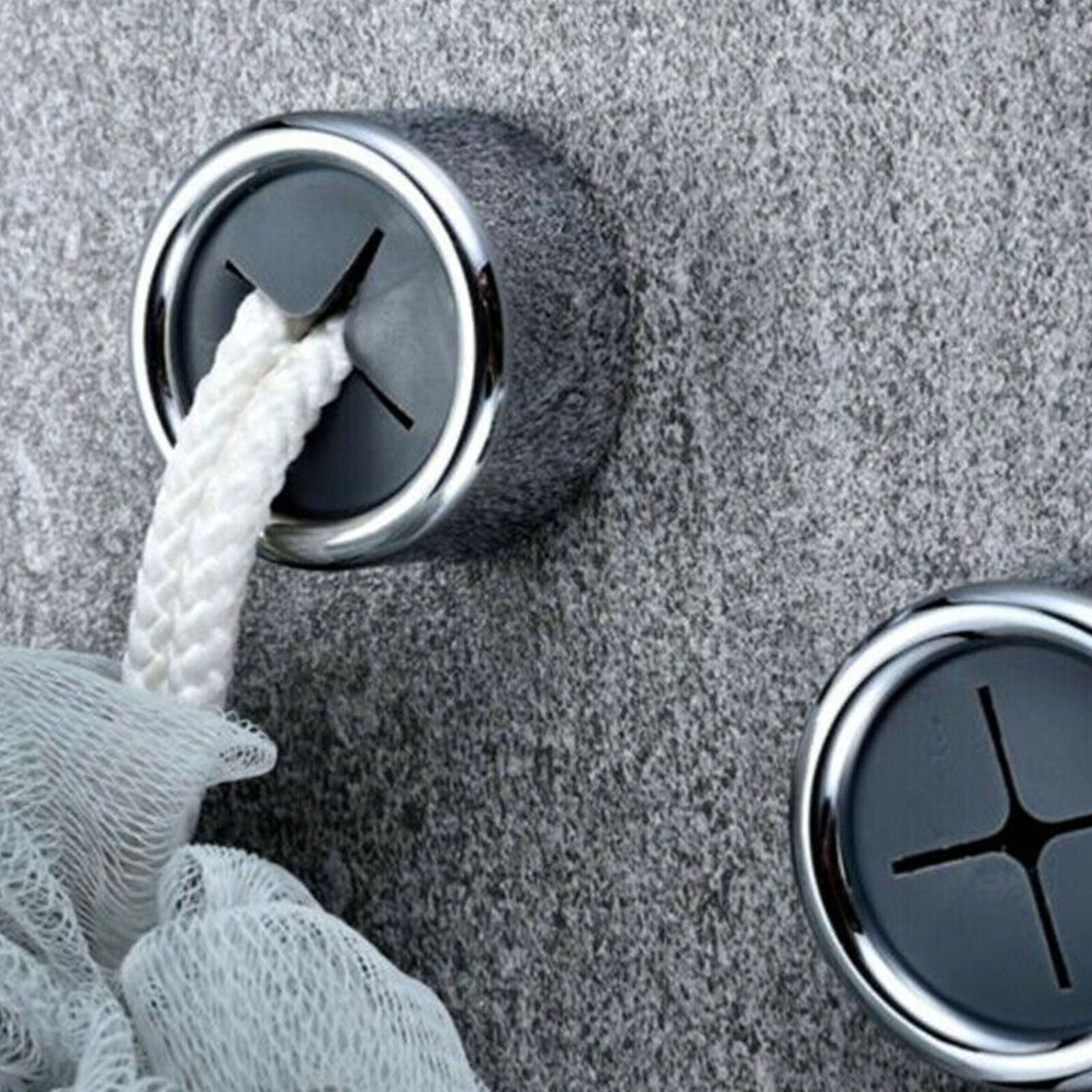 3x Wall Mounted Self Adhesive Cloth Tea Towel Rack Push Holder Kitchen Bathroom