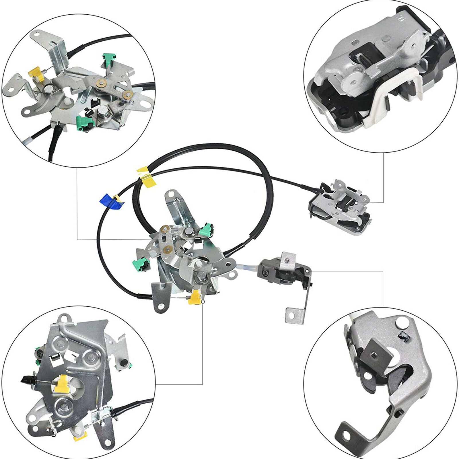 Right Passenger Side Rear Door Lock Latch for Ford F250 F350 Super Duty