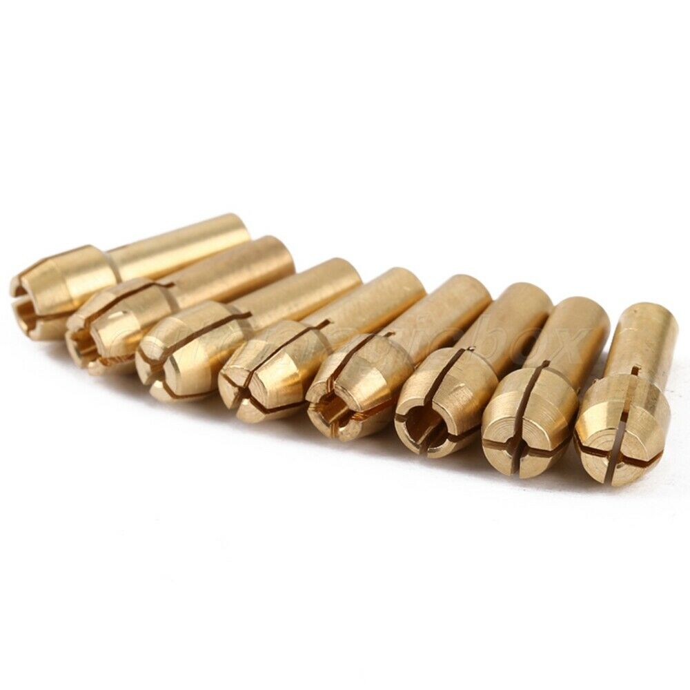 1 Set of 4 size Brass Collet Fits Dremel Pin Vise Dia: 1/25" 1/16" 3/32" 1/8"