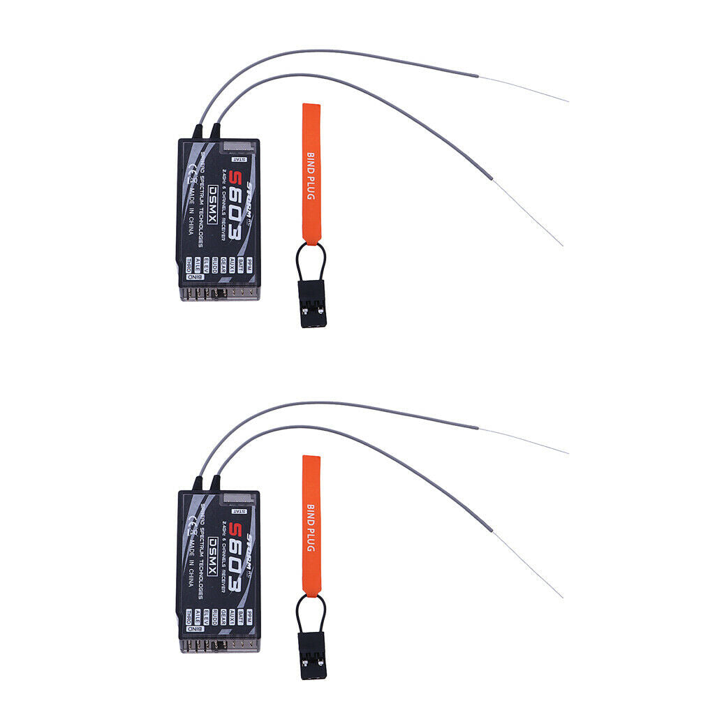 2pcs  S603  /  RX 7CH 2.4GHZ Full Range Aircraft Receiver