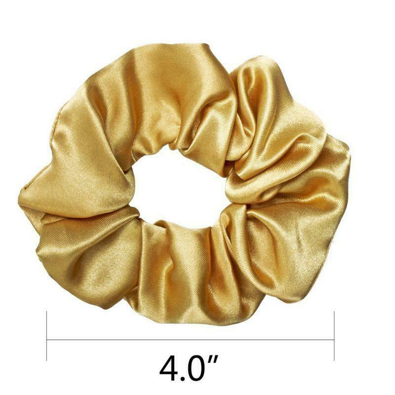 40Pcs Satin Elastic Hair Bands Scrunch Ponytail Holder Scrunchy Hair Women Ties