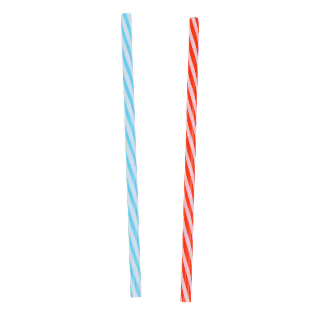 25Pack Reusable Stripe Jar Straws & Cleaning Brush Party Tableware Favors