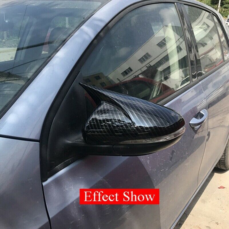 Car Styling Carbon Look Rearview Mirror Cover for Golf 6 MK6 R VI 2009-2012 S1U6