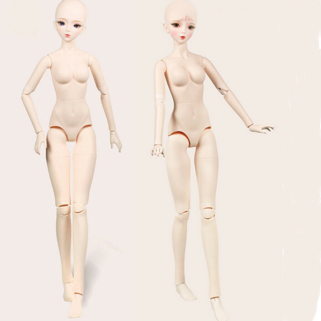 1/3 BJD Customized Female Body Mold without Head DIY Crafts Parts Supplies