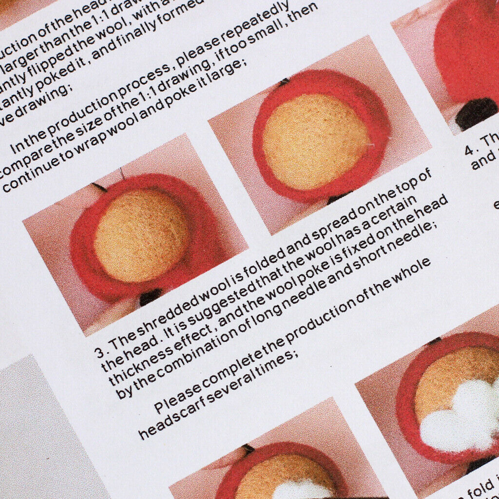 3 Sets Dog  Felting Handle With 7 Needles Wool Embroidery Craft Kit