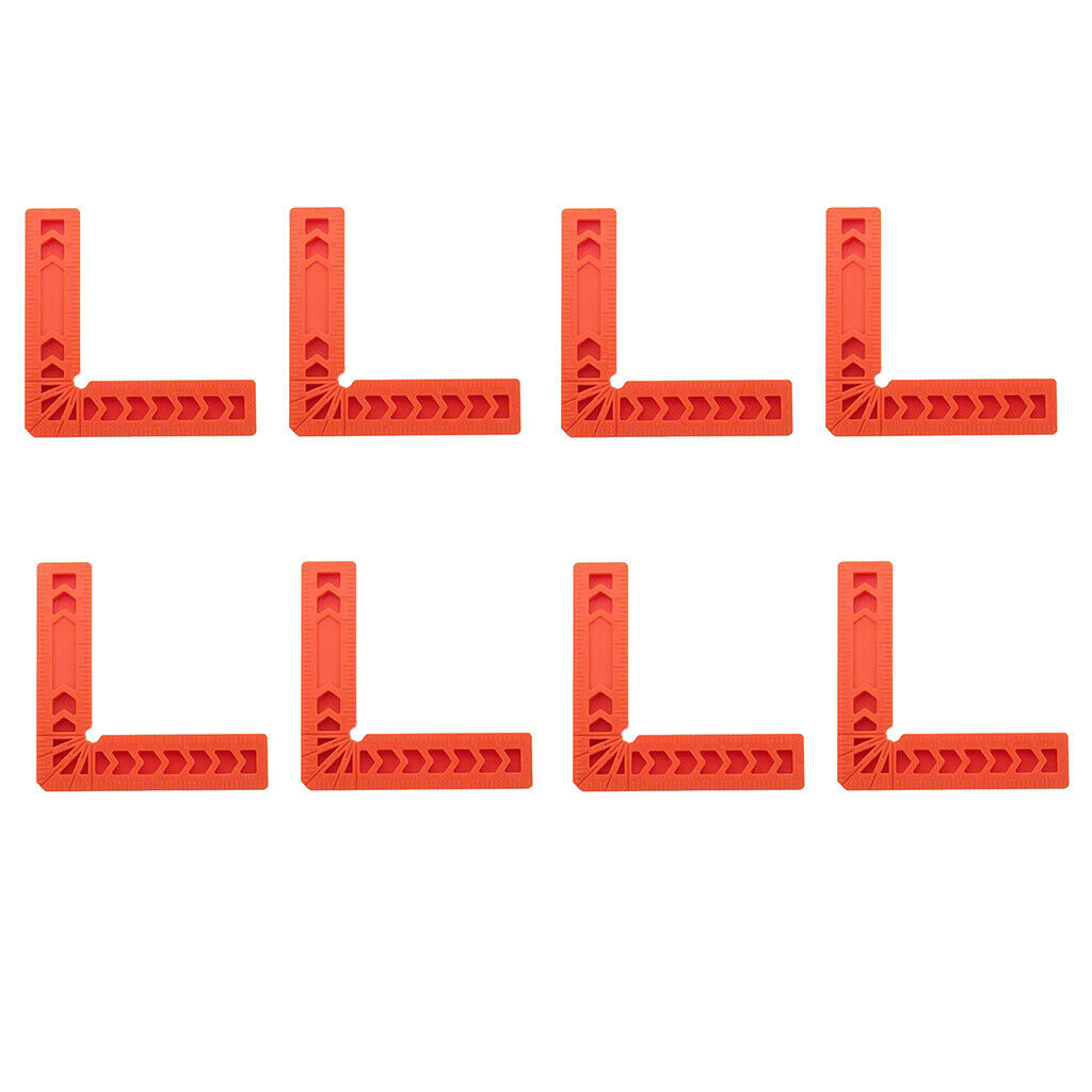 8pc 3'' L Shape 90° Right Angle Positioning Square Corner Clamp Woodworking