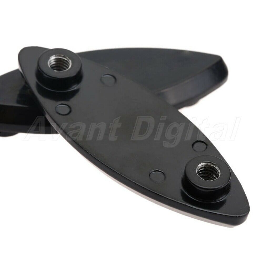 1 Pair Mirrors Block Off Base Plates For Kawasaki ZX12 ZX-12R 2000 2005 2001 02