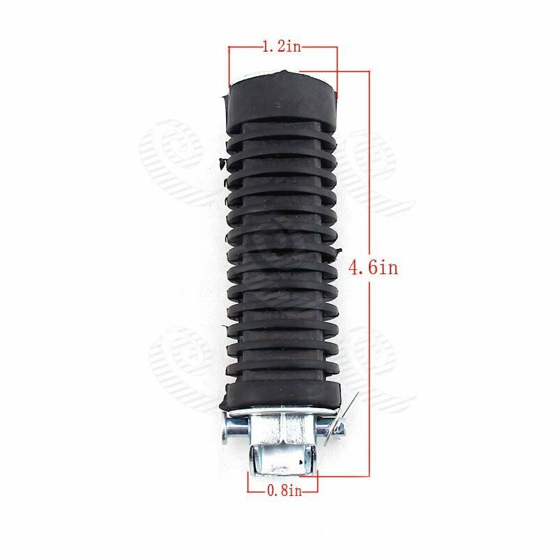 2pcs L/R Motorcycle Rubber Rear Footrest Foot Peg Fit HXXda CB125S CB100 CG125