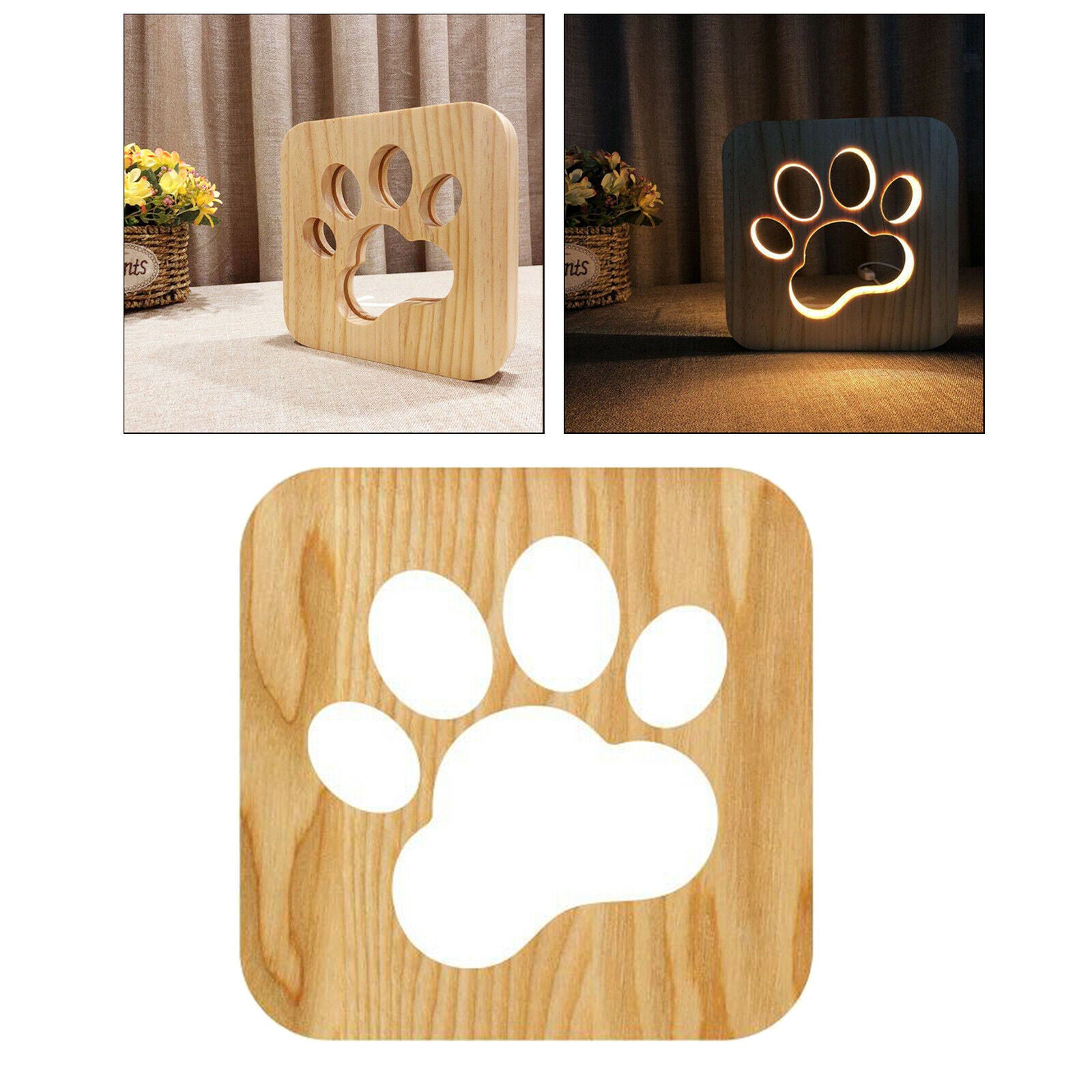 LED Night Light USB Desk Nightstand Lamp Decor Bedroom 2.5W Nightlight Toys