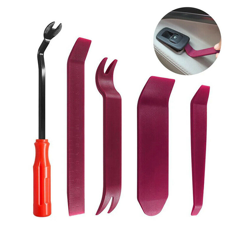 5Pc/set Door Panel Car Trim Removal Tool Kit Clip Plastic Fastener RemoverB Tt