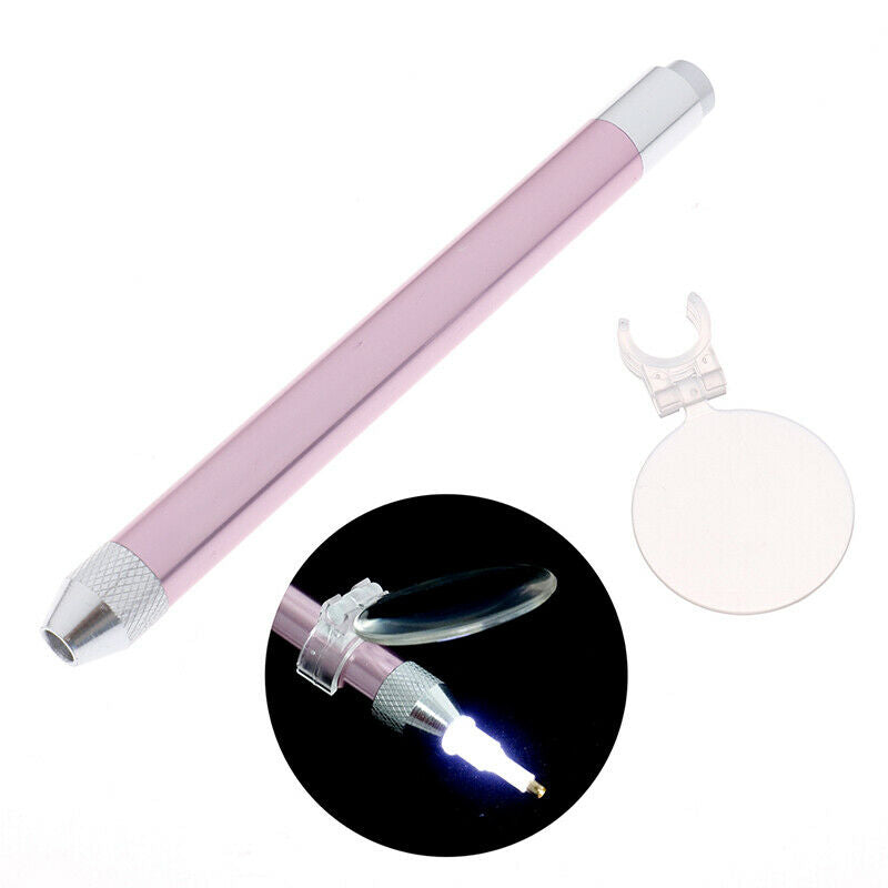Diamond Painting Tool Point Drill Pen Magnifying Glass Luminous LightingFCA