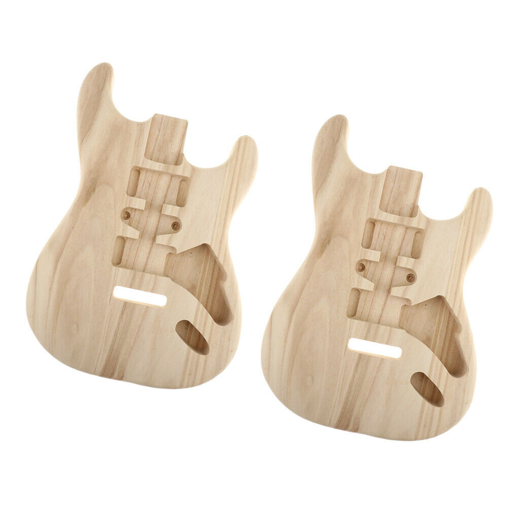 Pack of 2 Wooden Body for ST Guitars Music Instrument Replacement Parts