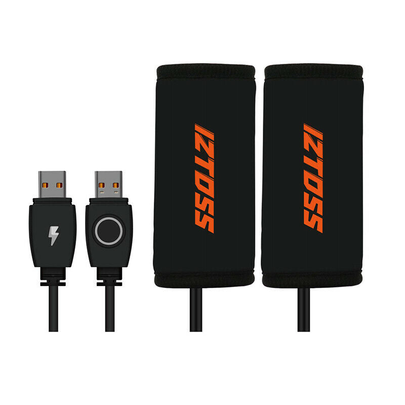 Motorcycle Bike USB Intelligent Fast Heating Grips Handle Cover Warm Waterproof
