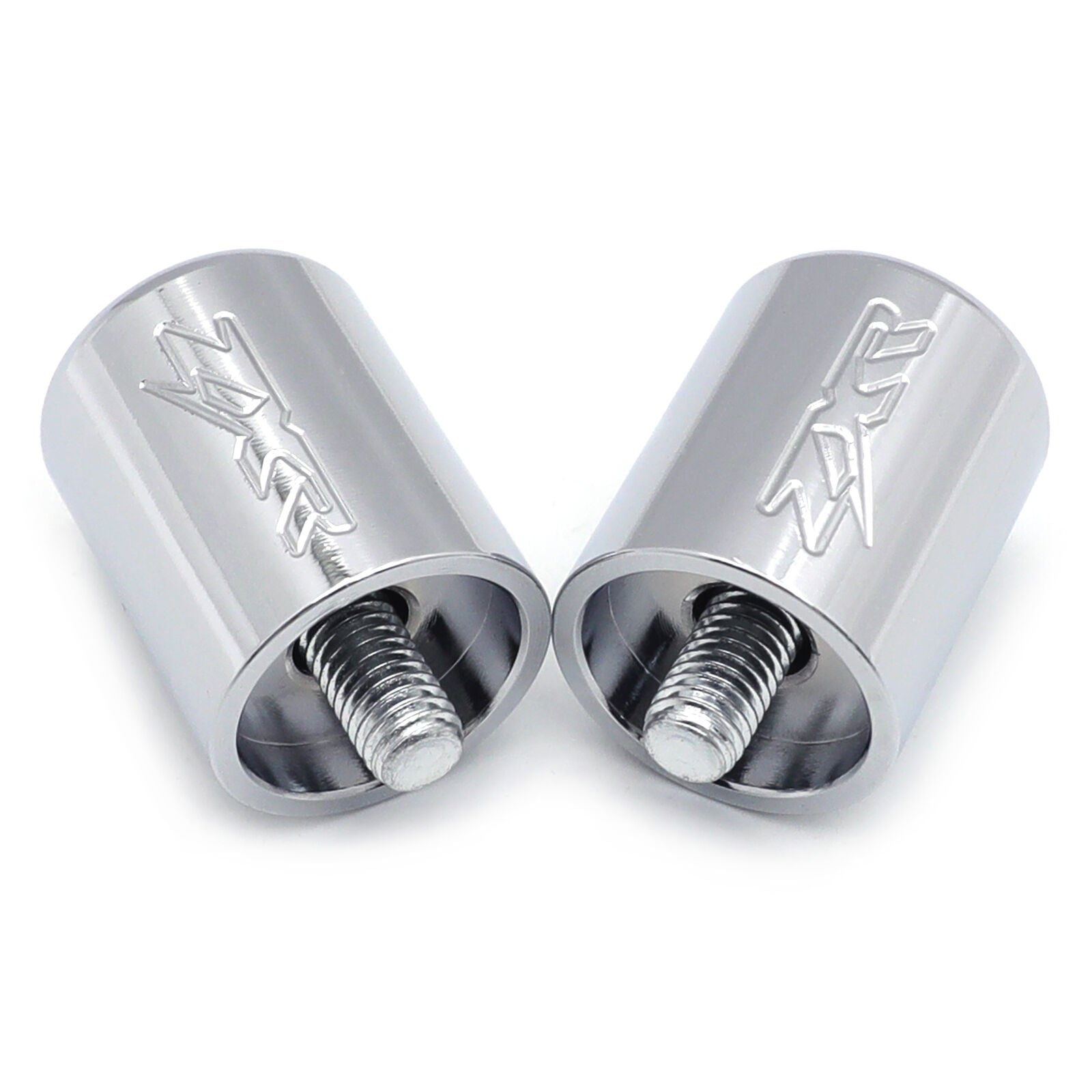 Hand Bar Ends for Kawasaki Ninja 250 500 ZX600 ZX6 636 ZZR600 ZX6R ZX6RR Chrome