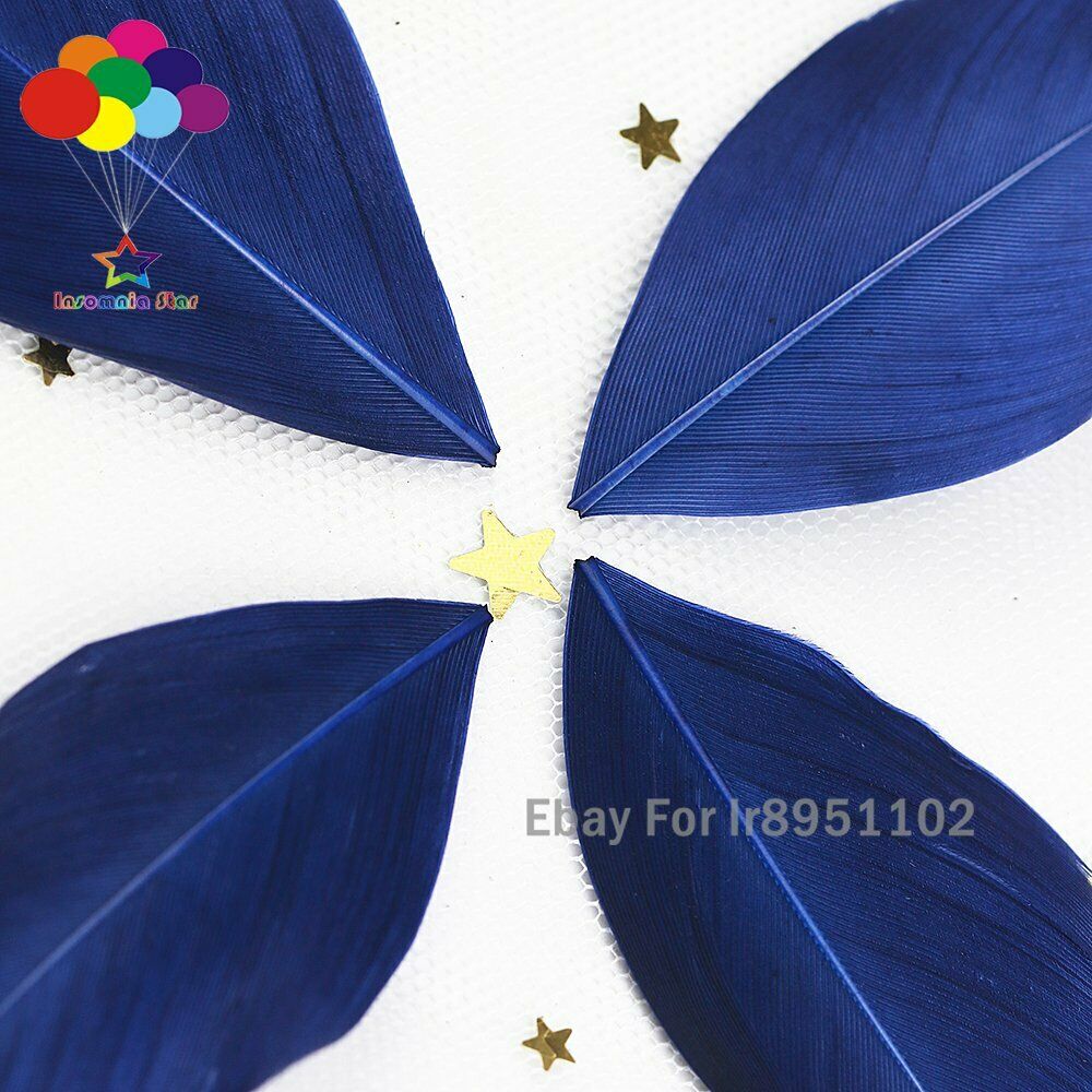 Natural Swan Feathers 5-7cm Plumes Navy Goose Feather Plume for DIY Wedding Diy