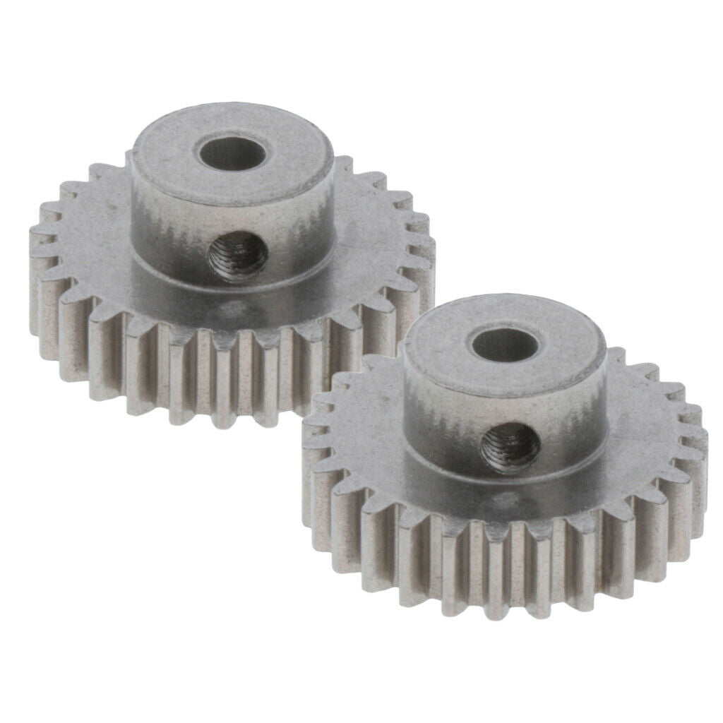 Set of 2 Metal Motor Gear 27T Pinion for RC Cars WLtoys Replacement Parts