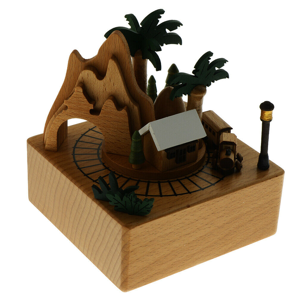 1 Piece Wooden Music Box Craft for Girls Women Baby Boys