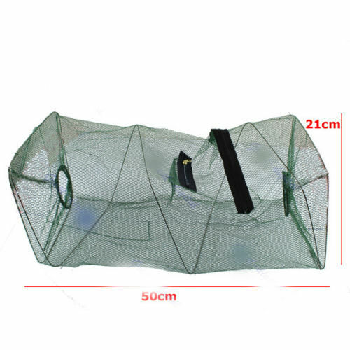 Hot Super Crab Crawdad Shrimp Fish Minnow Fishing Bait Trap CastNetCag.l8