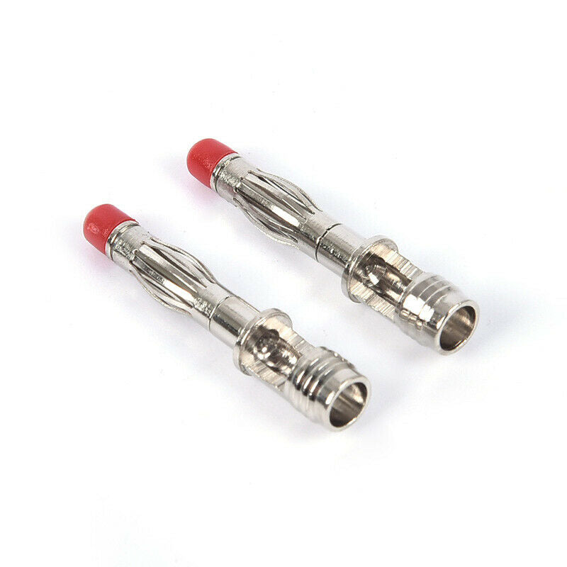 1pair 4mm Male Right Angle Insulation Wire Solder Type DIY Banana Plug Co.l8