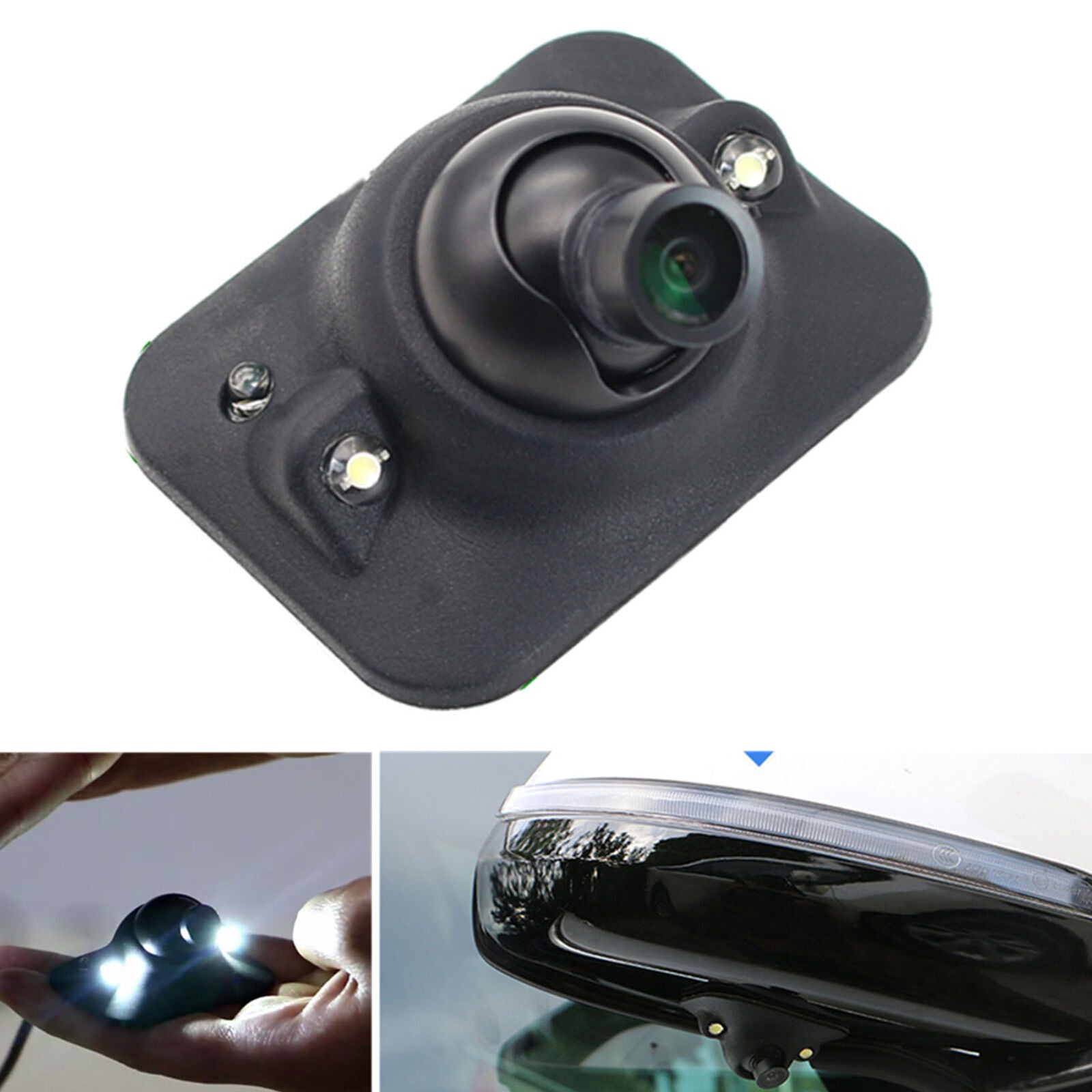 Car Blind Spot Front Side Rear View Camera Auto-dimming IR LED Light Sensor Cam
