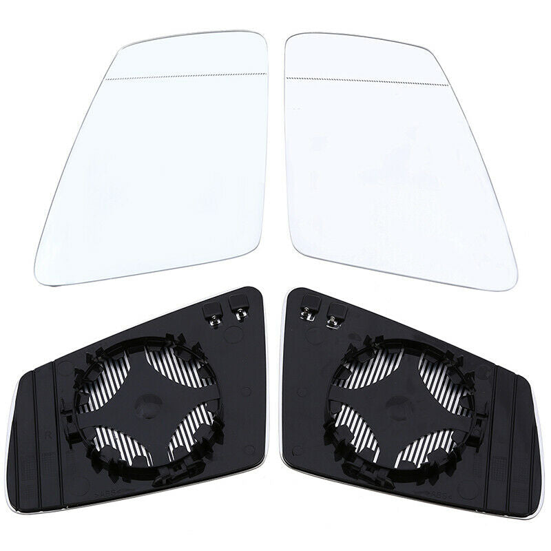 2 x Heated Right Left Rearview Mirror Glass For BENZ C-Class W204 W221 CLS GLA