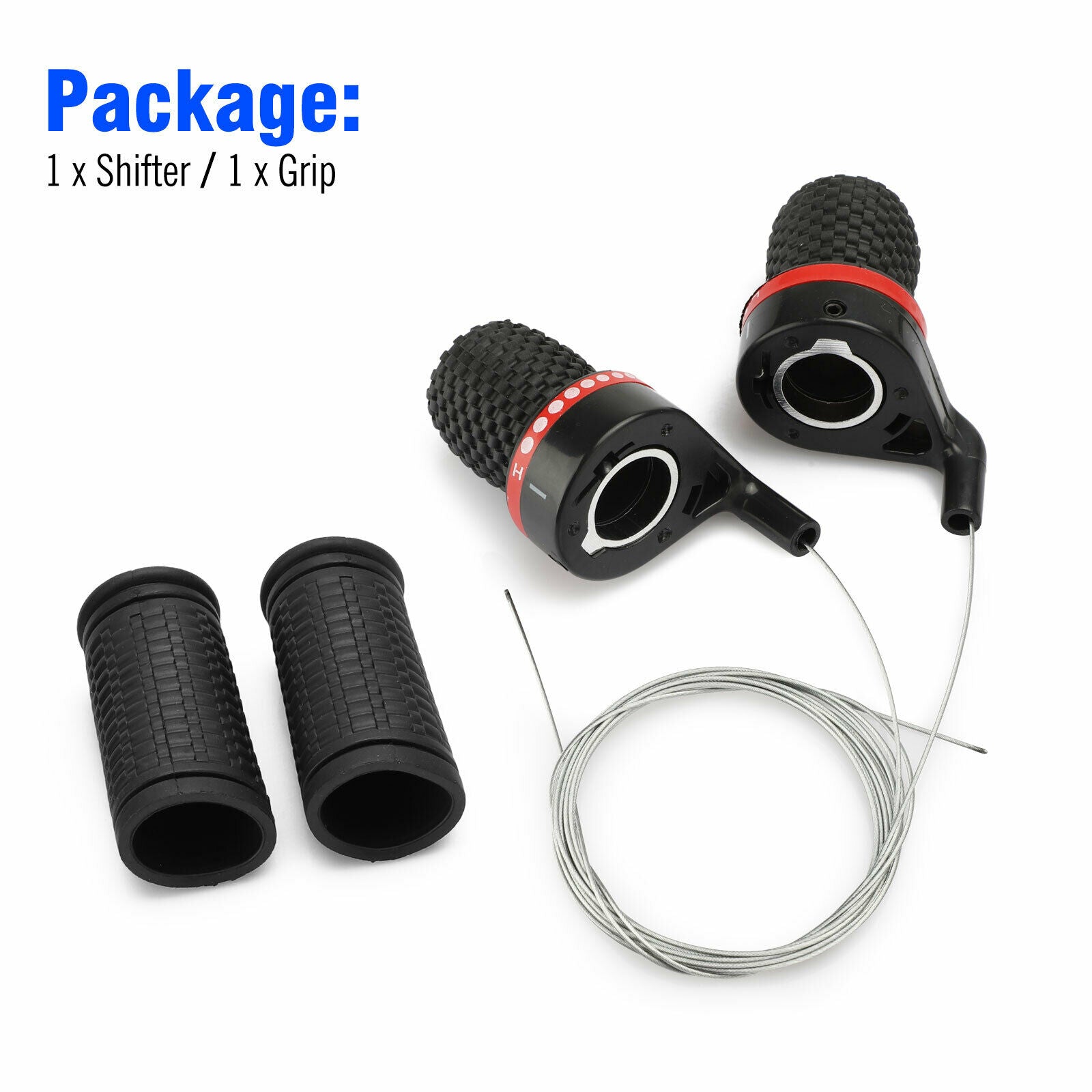 Bike Shift Levers Handle Bicycle Twist Grip Gear Cycle Speed Handlebar Shifter