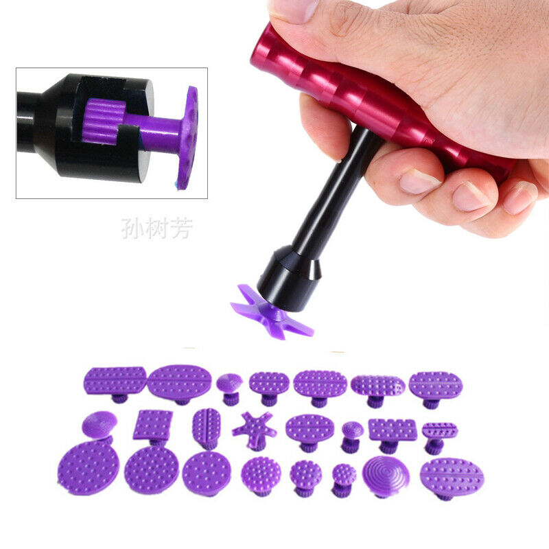 24PCS Auto Body Hail Dent Glue Puller Lifter Repair Tab Tool Kit Universal Solid