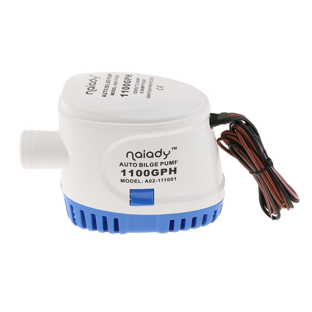 12V 1100GPH Submersible Bilge Pump for Marine Boat Electric RV